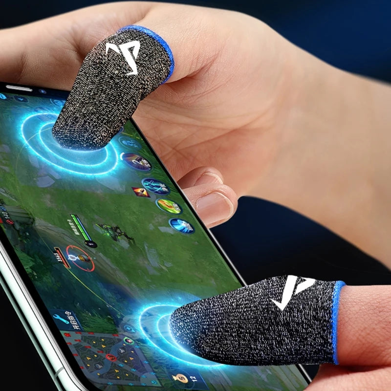 1Pair Gaming Finger Sleeve Breathable Fingertips For PUBG Mobile Games Touch Screen Finger Cots Cover Sensitive Mobile Touch