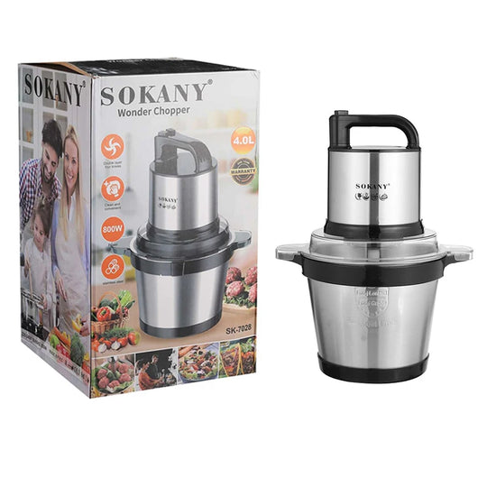 Electric Meat Grinders 4L Household Automatic Meat Grinder 2L Cooking Mincer Machine 4D Blade Quick Processing Kitchen Appliance